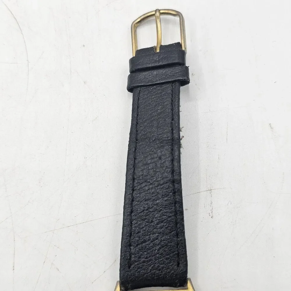 Vintage Boeing Airplane Watch On Genuine Leather Band New Battery Runs Great